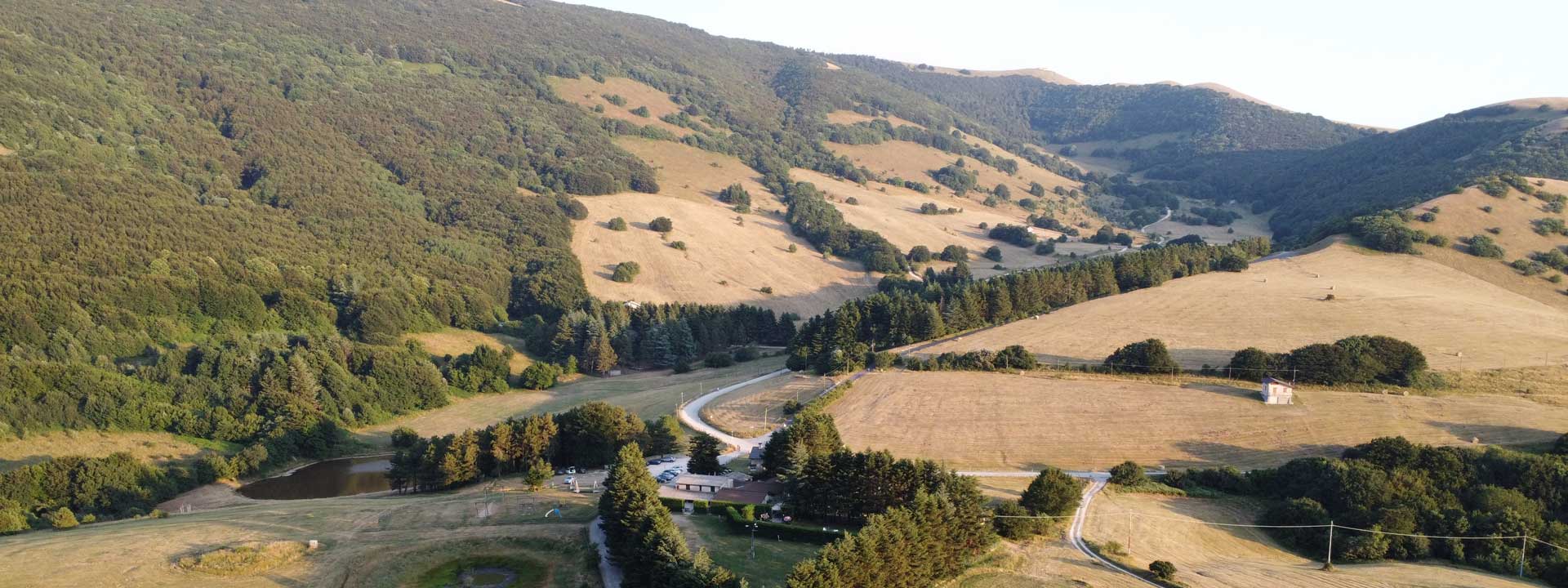 ristorante da clelia valsorda vista aerea